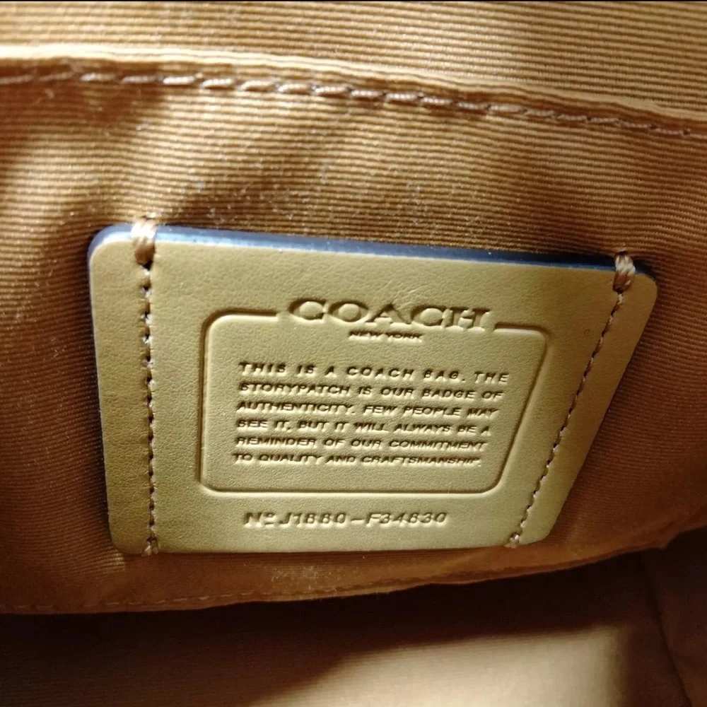 Coach Mini Faye Pebbled Leather Backpack